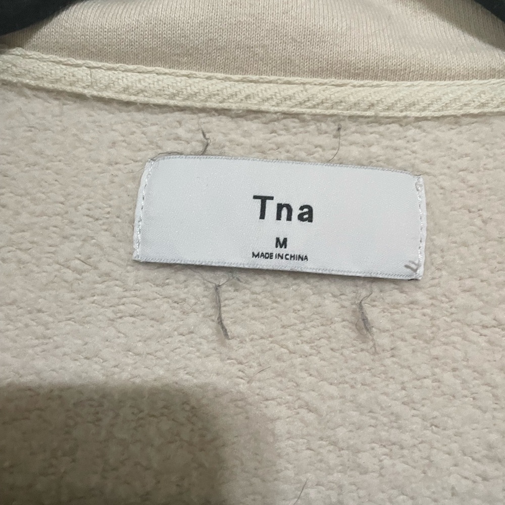TNA Cream Quarter-Zip Sweatshirt - Picture 4 of 4